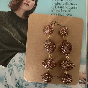 Pavé resin statement earrings